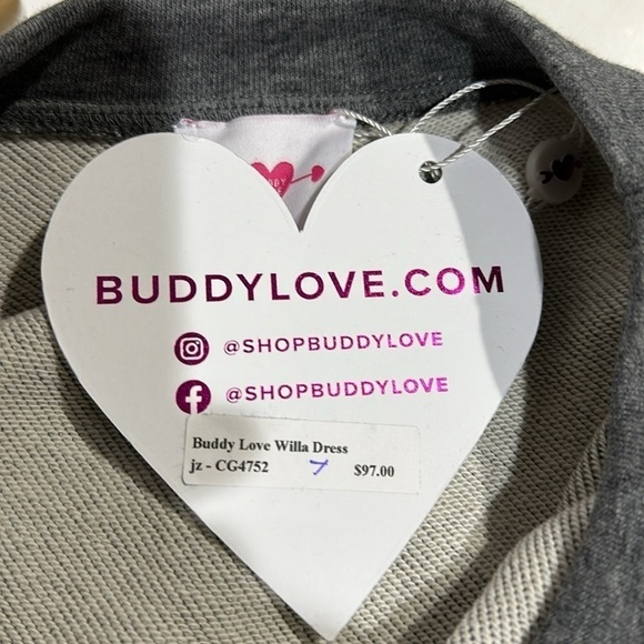 Buddy Love Willa Sweatshirt Dress Size Extra Small - NWT - Picture 6 of 8